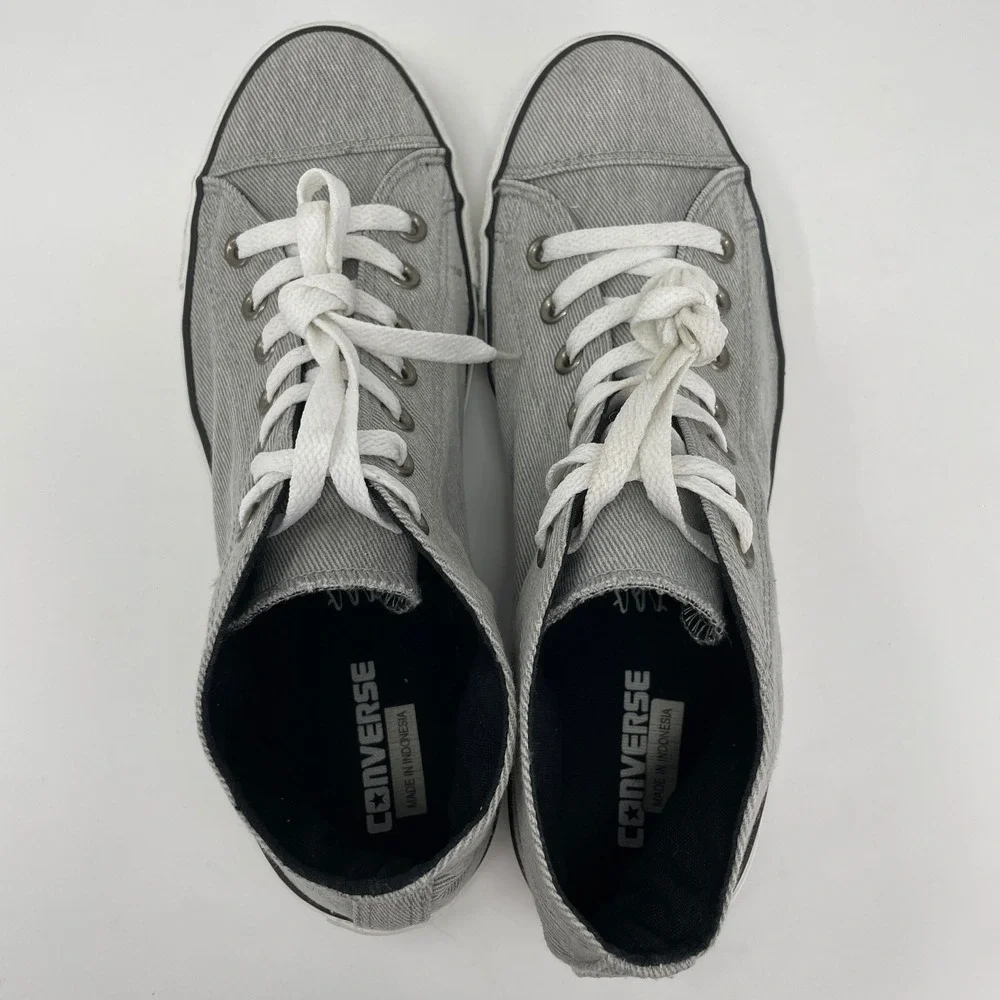 Converse Chuck Taylor All Star Grey Pinstripe High Top Classic M 10 12 132348F - Picture 5 of 10